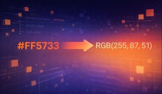 Konsep konversi warna HEX ke RGB untuk pengembang web