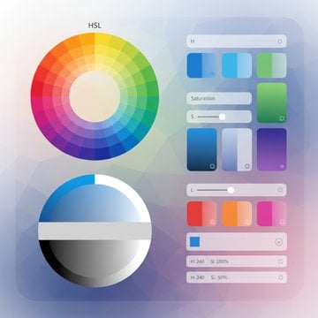 RGBとHSLカラーモデルの比較 - コードエディタスタイルとカラースウォッチ付き