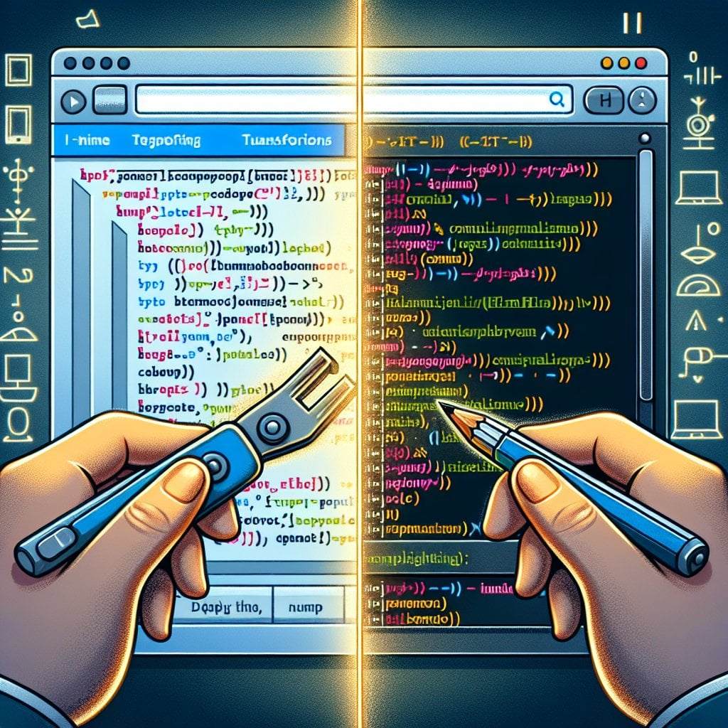 HTML Beautifier tool restoring minified code to readable format